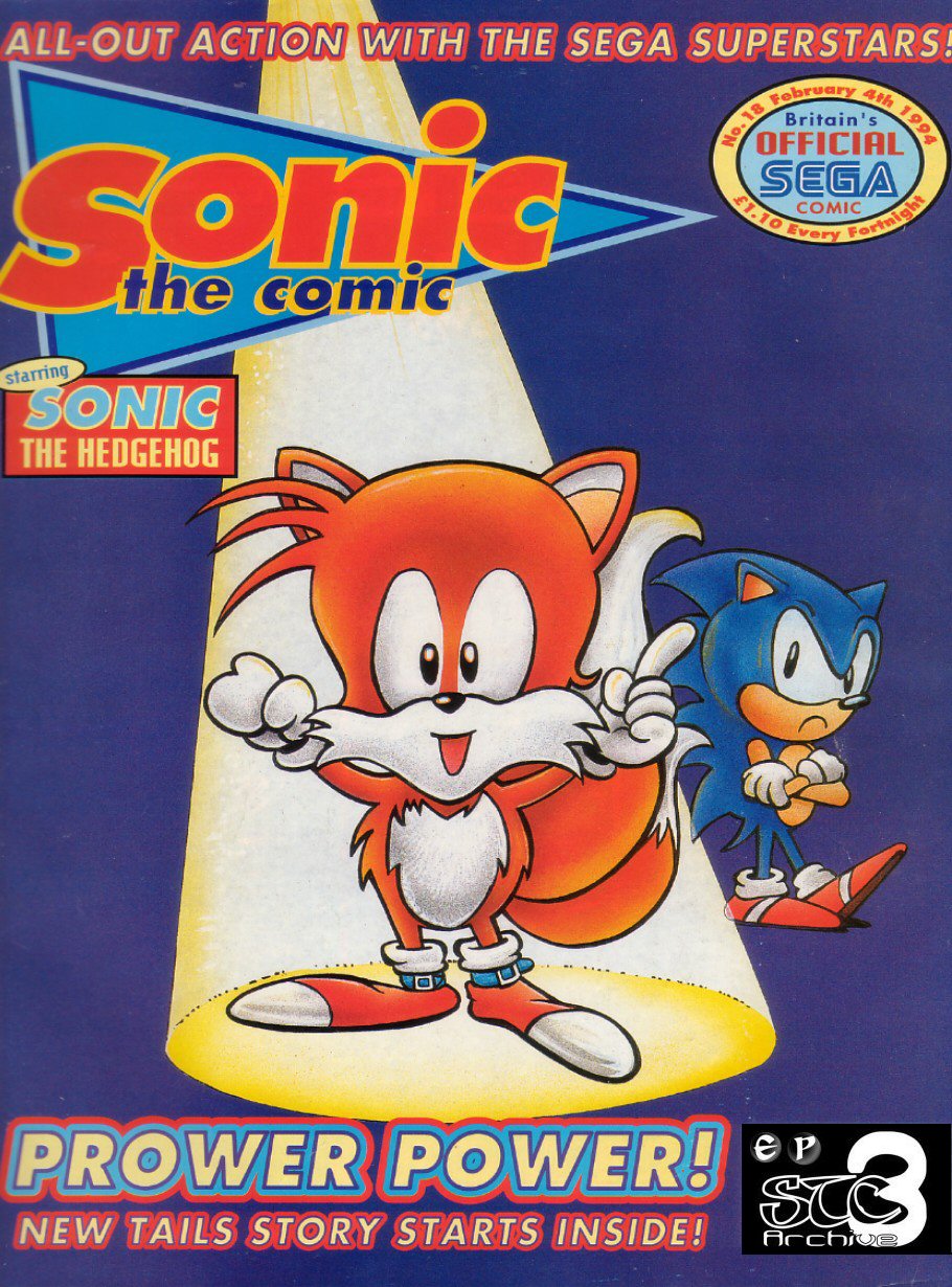 Sonic - The Comic Issue No. 018 Comic cover page